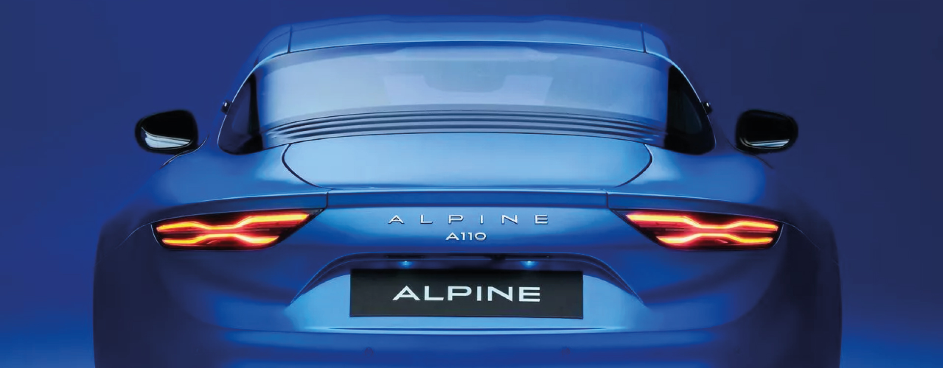 Vue arrière A110 Le Mans