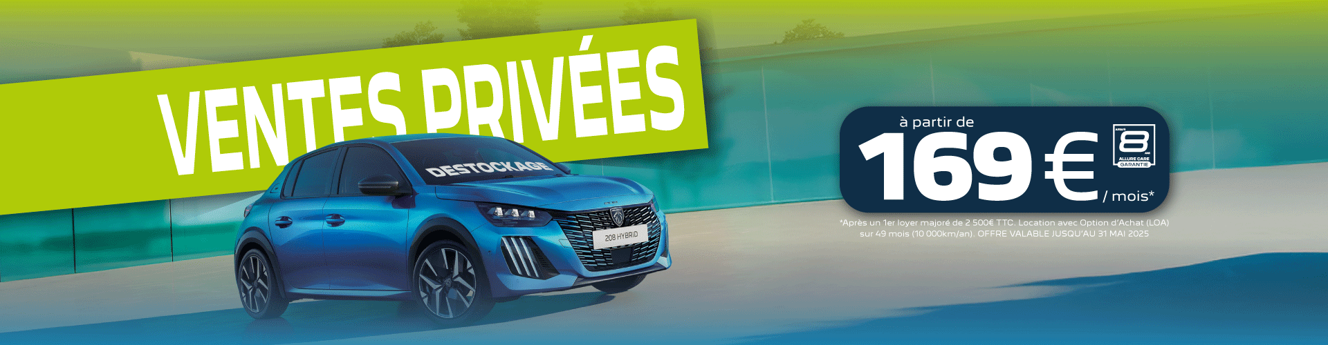 DESTOCKAGE PEUGEOT 208